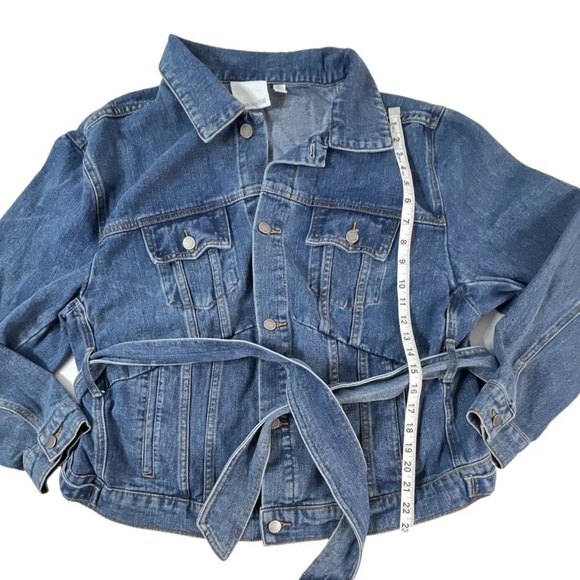 C/MEO Collective Committed Jacket Blue Denim Large Tie Waist Jean - Picture 5 of 7